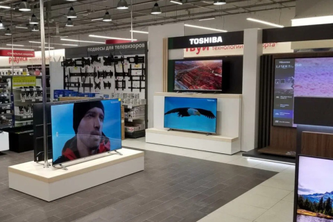 Новая бренд-зона Toshiba TV в Санкт-Петербурге начала свою работу